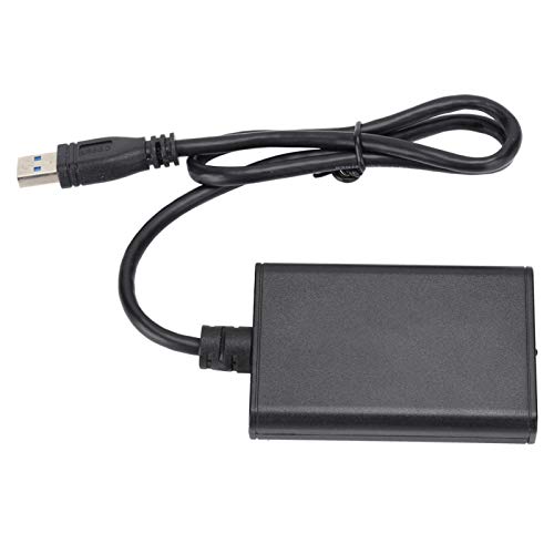 Socobeta 1 convertidor de Audio y Video de Canal de Sonido Adaptador de Pantalla de Alta definición USB3.0 para Sistema 7/8 / 8.1.10 / XP （32 bits） / Vista （32 bits） / OS X/ChromeOS.