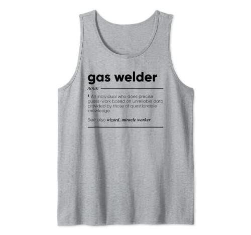 Soldador de gas Definición divertida Camiseta sin Mangas