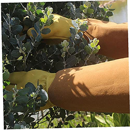 Soldadura Manga de Mano Resistente al calor Con Protección Alta Temperatura Prueba de Thorn PRUEBA A prueba de jardinería Soldados de horno Guantelets L 1pair, Soldador Manga de la mano