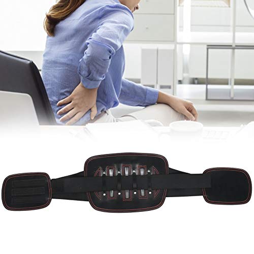 Soporte de espalda, cinturón de soporte de cintura lumbar, soporte lumbosacro de espalda baja transpirable con placa de acero para aliviar el dolor de espalda, hernia de disco, ciática, escoliosis y m