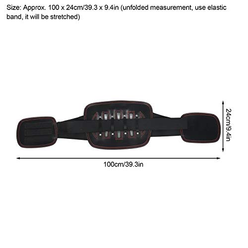 Soporte de espalda, cinturón de soporte de cintura lumbar, soporte lumbosacro de espalda baja transpirable con placa de acero para aliviar el dolor de espalda, hernia de disco, ciática, escoliosis y m