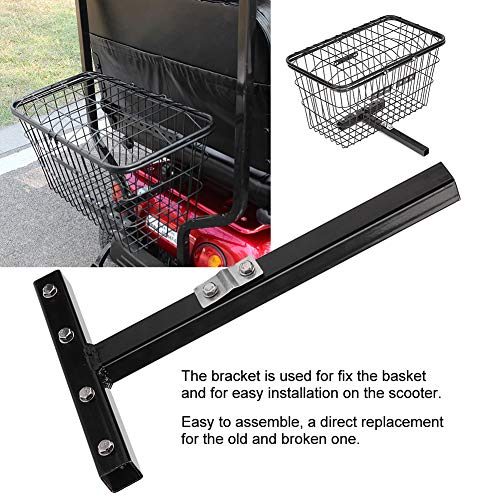 Soporte de montaje de canasta, canasta de bicicleta Mobility Scooter Soporte de montaje de maletero Mobility Scooter Soporte de montaje de canasta trasera Accesorio de modificación Accesorios de bicic