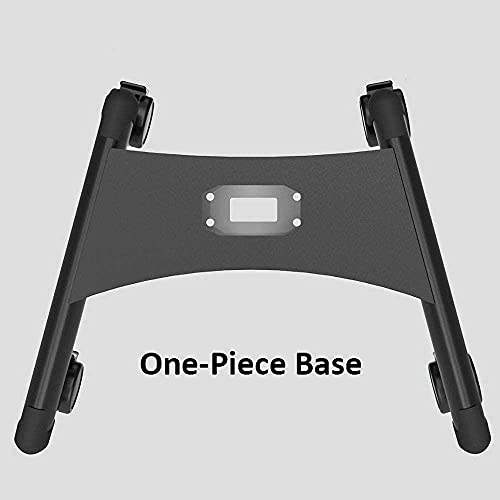 Soporte de piso estrecho de acero inoxidable para TV para televisores de 60 & mdash; 80 pulgadas, unidad de soporte para televisor negro con ruedas, hasta 175 kg, altura de inclinación ajustable, VESA