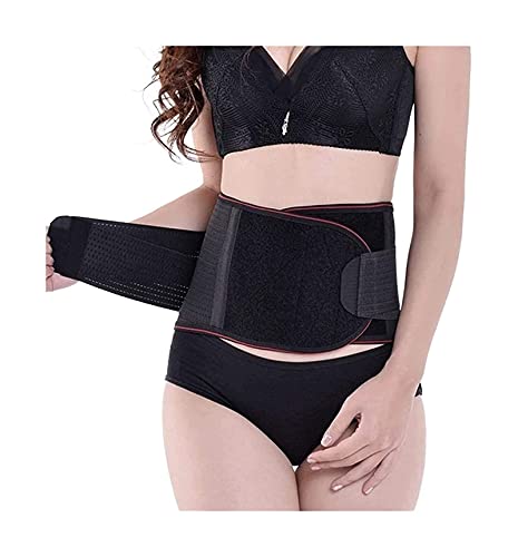 Soporte para la espalda baja con almohadilla autocalentable, soporte lumbar para cinturón, soporte para la cintura para hombres y mujeres, alivio del dolor de espalda, espasmos de espalda, ciática