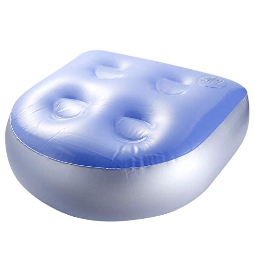 Spa Y Caliente Bañera Asiento Elevado Inflable Bañera Masaje Cojín Masaje Alfombra Con Succión Tazas Suave Espalda Soporte Baño Spa Almohadilla Para Adultos Niños - 1pc