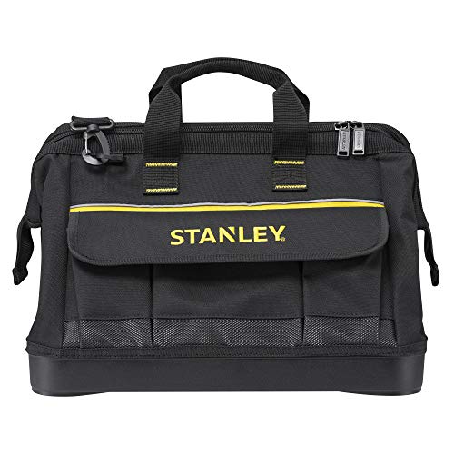 STANLEY 1-96-183 Bolsa para Herramientas Grande con Cremallera 45cm x 27.5cm x 23.5 cm Base Reforzada