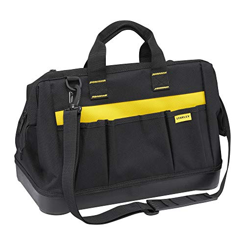 STANLEY 1-96-183 Bolsa para Herramientas Grande con Cremallera 45cm x 27.5cm x 23.5 cm Base Reforzada