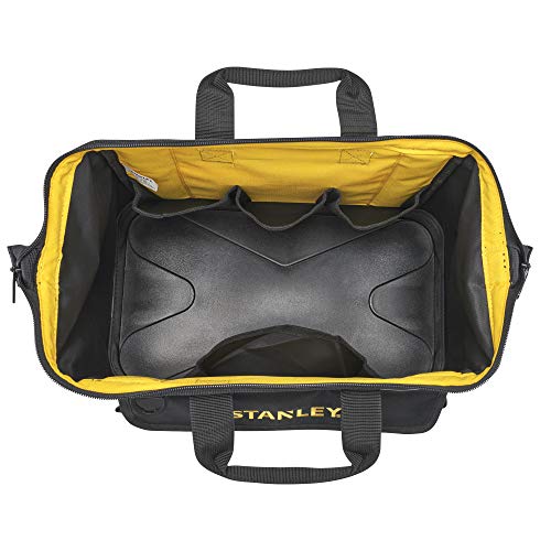 STANLEY 1-96-183 Bolsa para Herramientas Grande con Cremallera 45cm x 27.5cm x 23.5 cm Base Reforzada