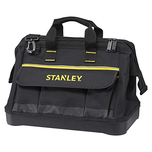 STANLEY 1-96-183 Bolsa para Herramientas Grande con Cremallera 45cm x 27.5cm x 23.5 cm Base Reforzada