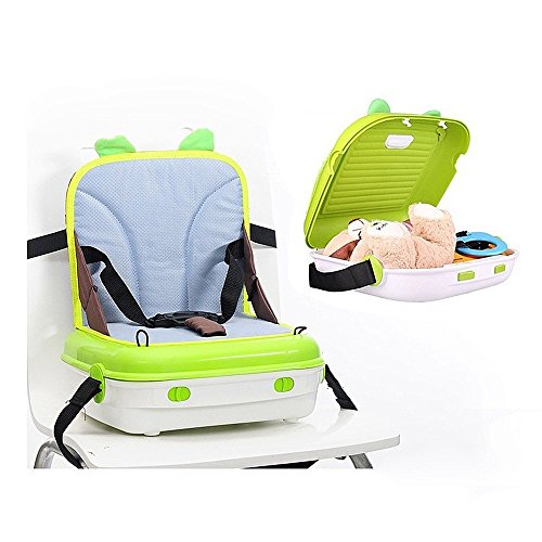 Star Ibaby Dual, Trona portátil de viaje con almacenamiento 2 en 1, Verde