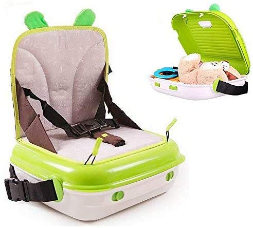 Star Ibaby Dual, Trona portátil de viaje con almacenamiento 2 en 1, Verde