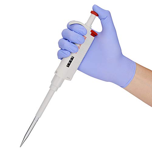 stonylab Controlador de Pipeta Monocanal, Micropipeta de Volumen Variable Ajustable con Cono de Punta Autoclavable, Single Channel Pipette para Investigación de Laboratorio, 100-1000µL