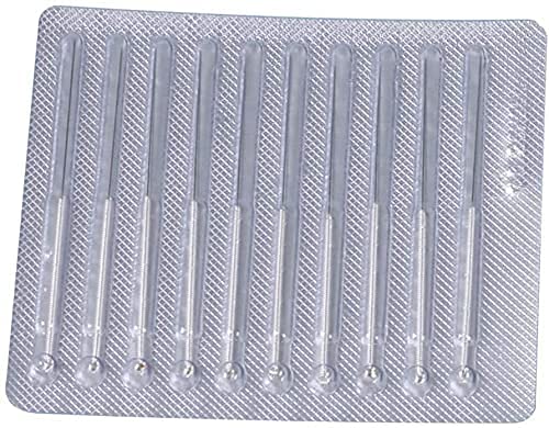 SUMEDTEC Agujas de acupuntura estériles para masaje, 100 unidades, agujas de acupuntura, para aliviar el dolor muscular, 0,25 x 13 mm