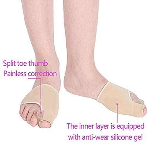 suneagle 1 Par De óRtesis De Hallux Valgus con Almohadilla De Gel, Protector Y Separador del Dedo Gordo del Pie, Funda Correctora De Juanetes para Hallux Valgus, Superpuesto,Alivio del Dolor,S