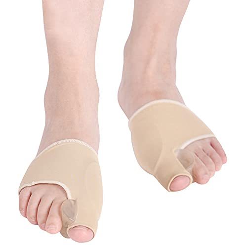 suneagle 1 Par De óRtesis De Hallux Valgus con Almohadilla De Gel, Protector Y Separador del Dedo Gordo del Pie, Funda Correctora De Juanetes para Hallux Valgus, Superpuesto,Alivio del Dolor,S