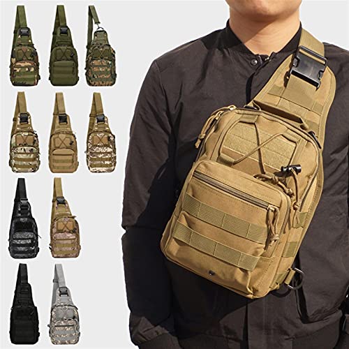 SUNXK Senderismo Senderismo Mochila Ejercicio Escalada Bolso Hombro Táctico Camping Caza Holiday Pesca Al Aire Libre Bolso de Hombro Militar (Capacity : 20 Long, Color : Desert Digital)