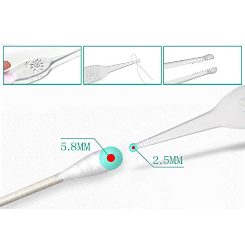 SUPVOX luz LED limpiador para la nariz oído cera del bebé recoger pinzas para la nariz infantil oído herramienta de cuidado de la nariz