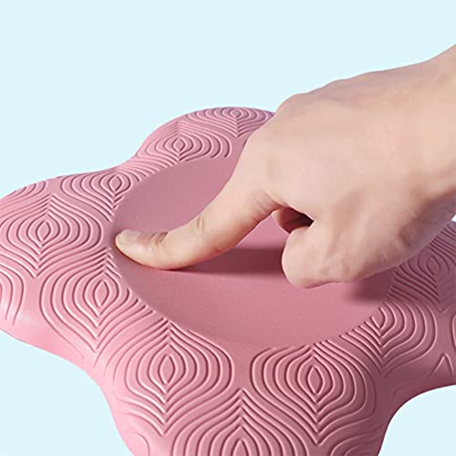 SUQ 2PCS Rodillera Yoga, Almohadillas,Espuma Antideslizante para Rodillas, Cómoda Almohadilla Apoyo Yoga, Cojín de Equilibrio Deportivo para Rodillas, Manos, Codo, Muñecas, 20x20cm(Rosa)