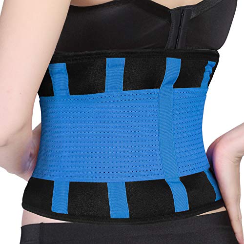 SZ-Climax Alivio del dolor en la parte baja de la espalda - Soporte lumbar ajustable de neopreno con doble tracción, Faja Lumbar Deportiva para Hombre y Mujer