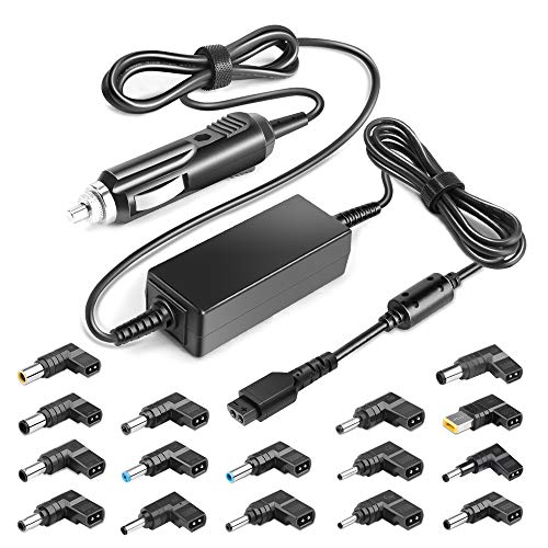 TAIFU Cargador Universal DC vehículos 12-24V para HP DELL Lenovo Acer Chromebook ASUS Samsung Sony Medion Cargador de Coche 90W 18V 19V 19.5V 20V Adaptador DC JBL Yamaha Sony Barra de Sonido Altavoz