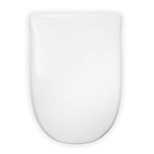 TAPA WC COMPATIBLE | DAMA RETRO ROCA | ASIENTO INODORO | BISAGRA AJUSTABLE | FÁCIL INSTALACIÓN Y LIMPIEZA | MUY RESISTENTE | BLANCO | 45 x 34 x 4,5 cm