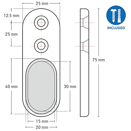 Tatkraft Butler Riel de Armario Extensible, Barra Hecha de Acero Cromado, Capacidad de Carga de hasta 100 kg o 50 Perchas, Longitud Ajustable 60-90 cm