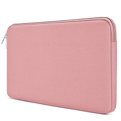 TECOOL Funda Ordenador Portátil de 15,6 Pulgadas, Bolso Protectora Acolchada Funda Blanda para 15,6'' HP Lenovo Acer ASUS DELL Huawei Samsung PC Portátiles Chromebook, Nuevo Rosa