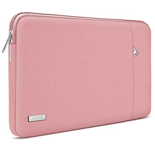 TECOOL Funda Ordenador Portátil de 15,6 Pulgadas, Bolso Protectora Acolchada Funda Blanda para 15,6'' HP Lenovo Acer ASUS DELL Huawei Samsung PC Portátiles Chromebook, Nuevo Rosa