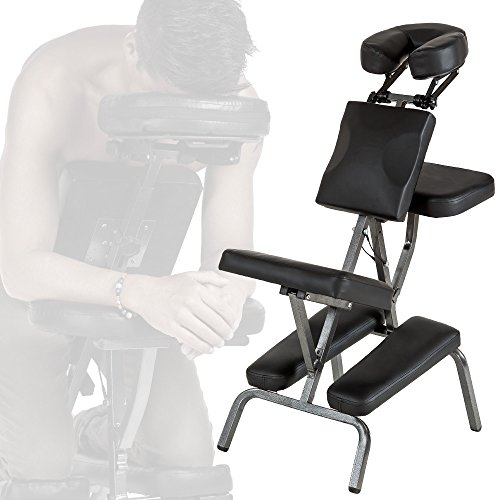 TecTake Silla de masaje fisioterapia rehabilitacion sillón de tratamiento tattoo