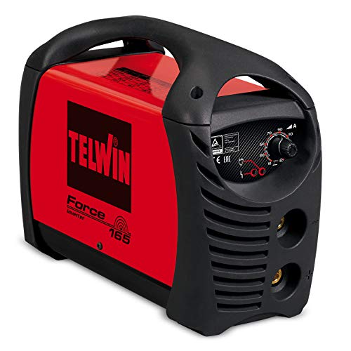 Telwin 815857 Inversor de soldadura de electrodos, Force 165 Val + acc., Rojo