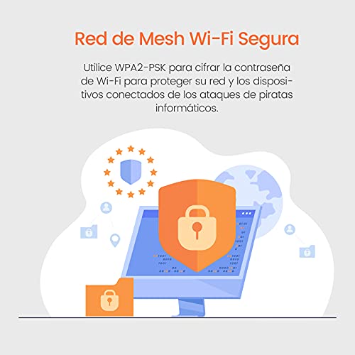 Tenda Nova MW3 Mesh - Router Sistema WiFi de Red en Malla (AC1200, 2.4GHz +5 GHz, Plug and Play, Mu-MIMO, Fast Ethernet 10/100, funciona con Alexa), pack 3