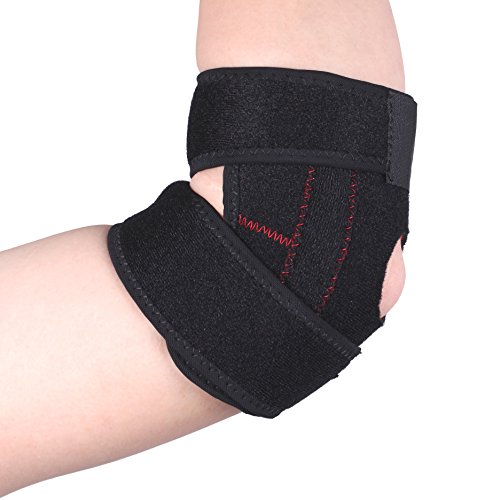 Teniente Golfista Codo de Apoyo para el Codo Protector Codo corsé Cinturón de protección del Brazo - Ligero y Ajustable - Codo Brazo Velcro Correa para el Codo Ejercicio y Alivio de Dolor