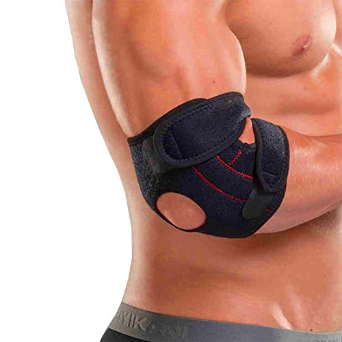 Teniente Golfista Codo de Apoyo para el Codo Protector Codo corsé Cinturón de protección del Brazo - Ligero y Ajustable - Codo Brazo Velcro Correa para el Codo Ejercicio y Alivio de Dolor