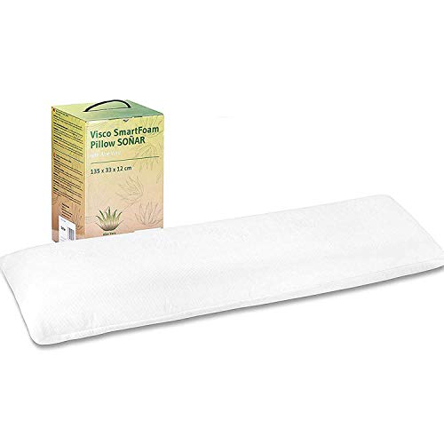 Third of Life - Almohada Viscoelástica SOÑAR | Cervical Ergonómica y Ortopédica | Hipoalergénica | Funda con Aloe Vera | Fabricada en España | Tamaño Perfecto 135 x 33