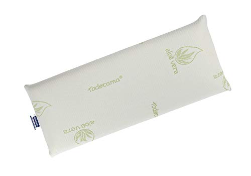 Todocama - Almohada viscoelástica, núcleo Compacto. Doble Funda con Cremallera. Tejido Aloe Vera Plus. Termorregulable adaptabilidad al Cuello. (150 cm)