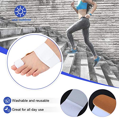 Tomantery Desgaste del Equipo de ortesis Hallux Valgus: diseño Incomparable Corrector de juanetes para Adultos Robusto para Deportes y Fitness(White (2 Sold Only))