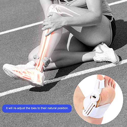 Tomantery Desgaste del Equipo de ortesis Hallux Valgus: diseño Incomparable Corrector de juanetes para Adultos Robusto para Deportes y Fitness(White (2 Sold Only))