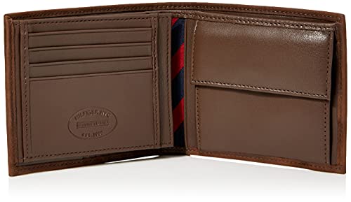 Tommy Hilfiger Johnson Trifold, Catera para Hombre, Brown 41, OneSize