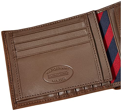 Tommy Hilfiger Johnson Trifold, Catera para Hombre, Brown 41, OneSize