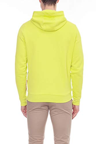 Tommy Hilfiger - Sudadera para hombre Signature amarillo lima con capucha. amarillo S