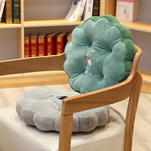 TOPBATHY Cojines de Asiento de Dibujos Animados cojín de Silla de Felpa cojín de Asiento Animal Espesar cojín de Silla Decorativo Almohadas de Piso para niños (Dinosaurio)