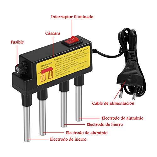 Topker TDS Agua Electrolyzer Test Pluma de electrólisis Digital TDS Filtro de medidor Calidad del Agua Nivel de pureza Tester Enchufe de la UE