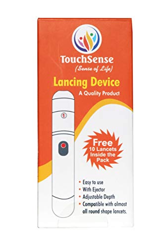 Touch sense Dispositivo de lanza con 10 piezas de tamaño lancetas (30 G)