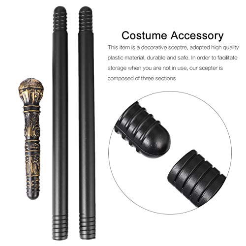 TOYANDONA Disfraz Bastón para Caminar Elegante Vestido de Palo de Apoyo Bastones de Proxeneta Accesorios de Cosplay para Adultos Niños Rendimiento de Halloween Suministros para Fiestas