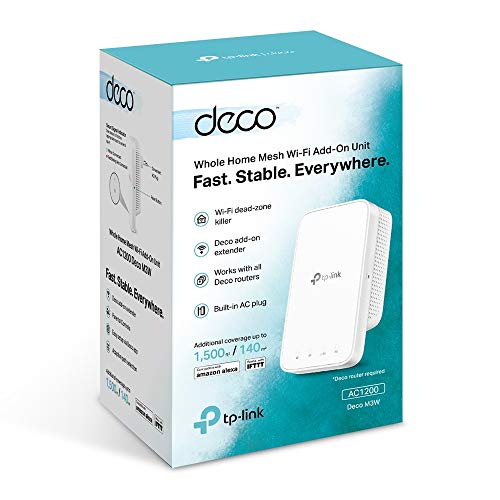 TP-Link Deco M3W - Unidad Adicional Deco Mesh Wi-Fi AC1200 Senza Porta, Compatible con Deco E4/M4/M5/P7/M9