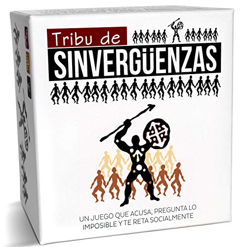 TRIBU DE SINVERGÜENZAS - Juego de Mesa para Fiestas y Risas con amig@s - Juego de Cartas Made In Spain