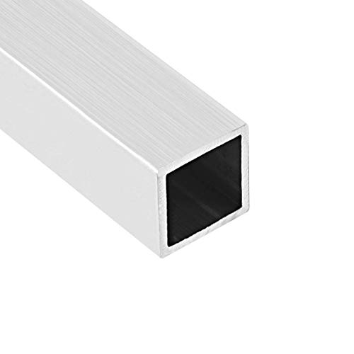 Tubo cuadrado de aluminio YeVhear 6063, grosor de la pared, 30 x 30 x 2 mm, longitud 200 mm, tubo recto sin soldadura, 2 piezas.