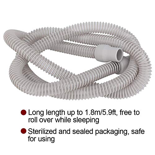 Tubo de manguera CPAP, suministros de CPAP Accesorios de máquina de respiración de plástico universal Tubo de máquina de respiración Tubo para V