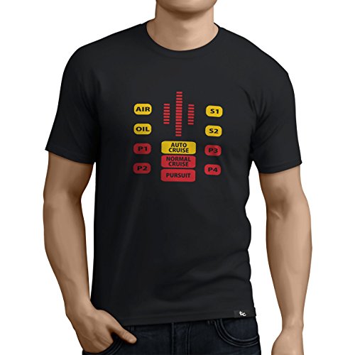 Tuning Camisetas - Camiseta Divertida para Hombre - Modelo Kitt, Color Negro- Talla M (0155-Negro-Kitt-M)