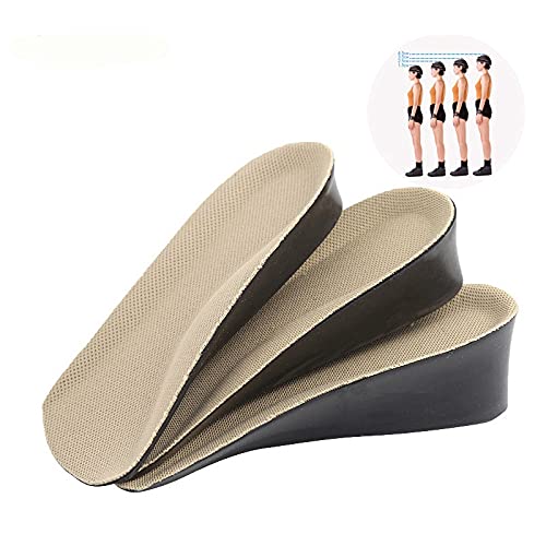 TWDYC 3/4 Longitud Orthotics Plantillas Mejores Plantillas para correctas sobrepronaciones Arcos caídos Pies Planos Plantar Fasciitis Heel Spurs Buión (Color : Beige, Size : 3.5cm)